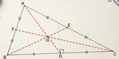 Tính chất của đường trung tuyến