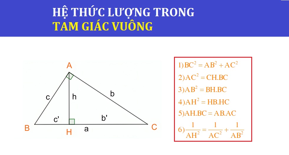 Hệ thức lượng trong tam giác vuông